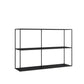 Contemporary Style Bookcase Open Back Metal Bookshelf for Home Office