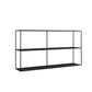 Contemporary Style Bookcase Open Back Metal Bookshelf for Home Office