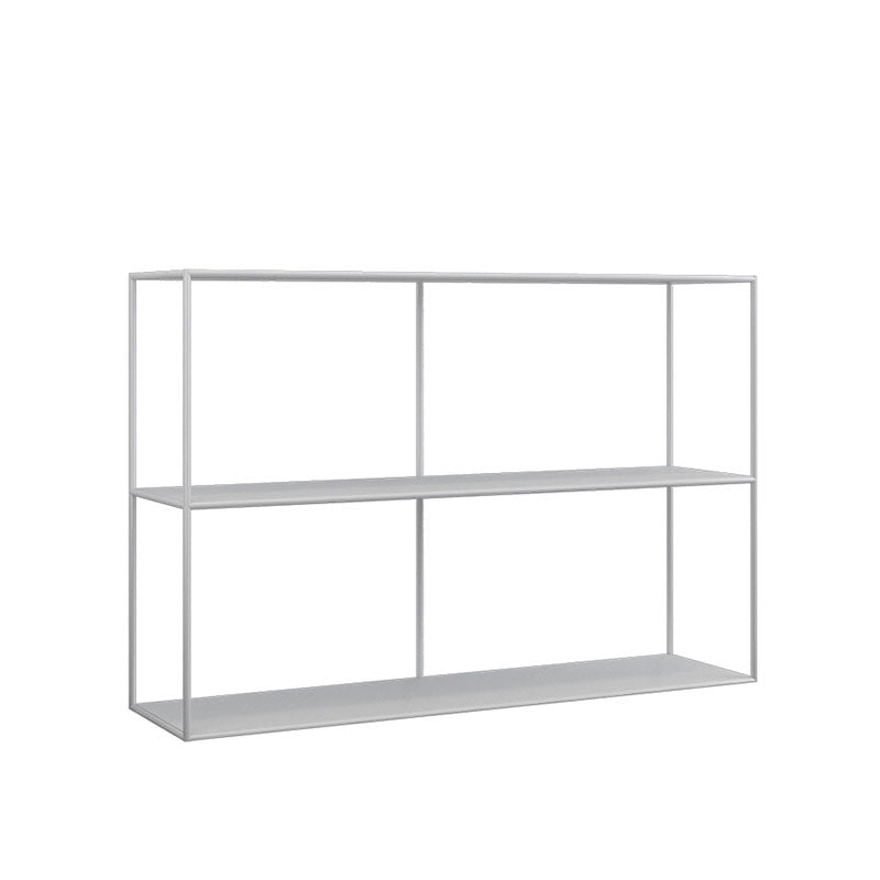 Contemporary Style Bookcase Open Back Metal Bookshelf for Home Office