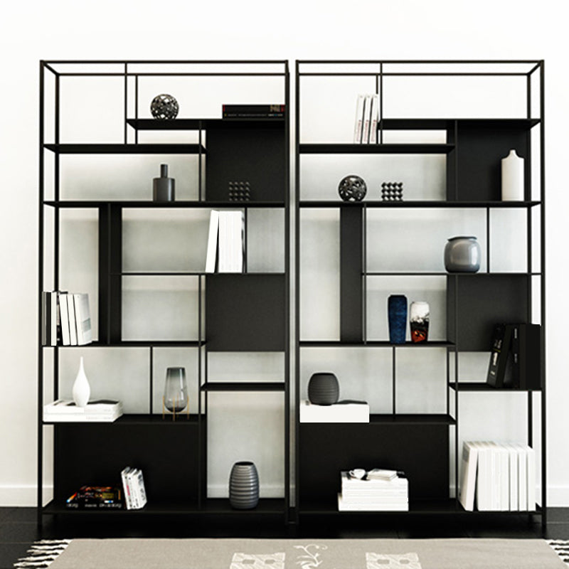 Industrial Open Rectangle Storage Bookshelf Home Office Etagere Bookcase Clearhalo 'Bookcases' 'furn' 'furn_bookcases' 'Furniture' 'Office Furniture' 5429293
