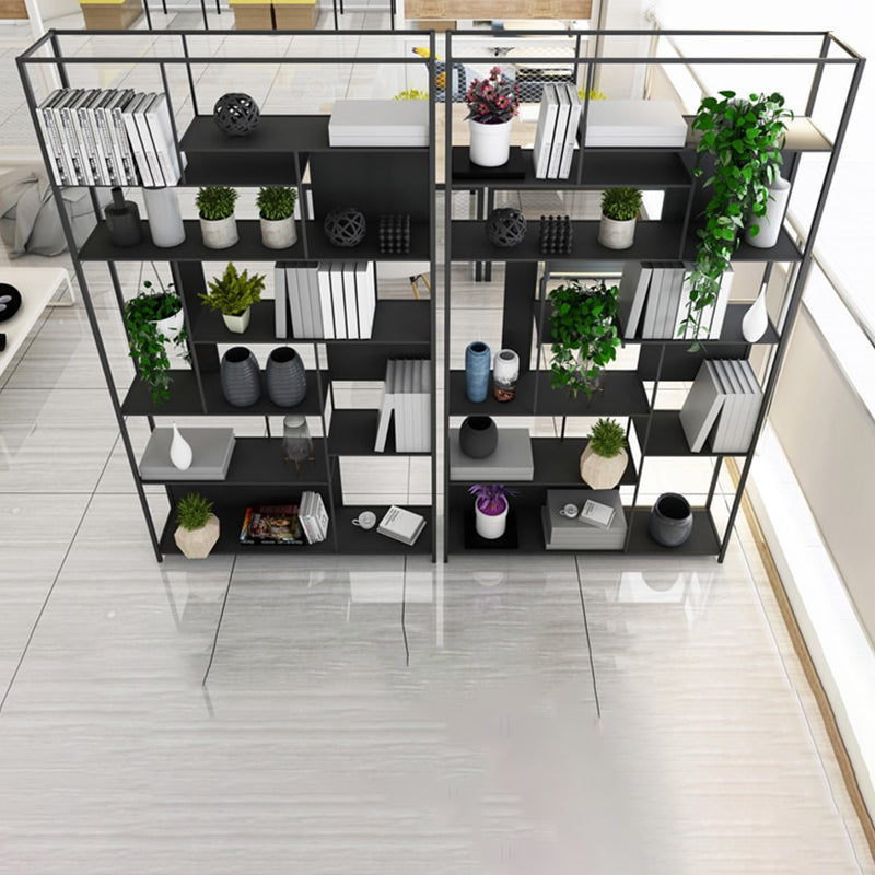 Industrial Open Rectangle Storage Bookshelf Home Office Etagere Bookcase Clearhalo 'Bookcases' 'furn' 'furn_bookcases' 'Furniture' 'Office Furniture' 5429305