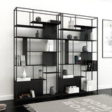 Industrial Open Rectangle Storage Bookshelf Home Office Etagere Bookcase Clearhalo 'Bookcases' 'furn' 'furn_bookcases' 'Furniture' 'Office Furniture' 5429306