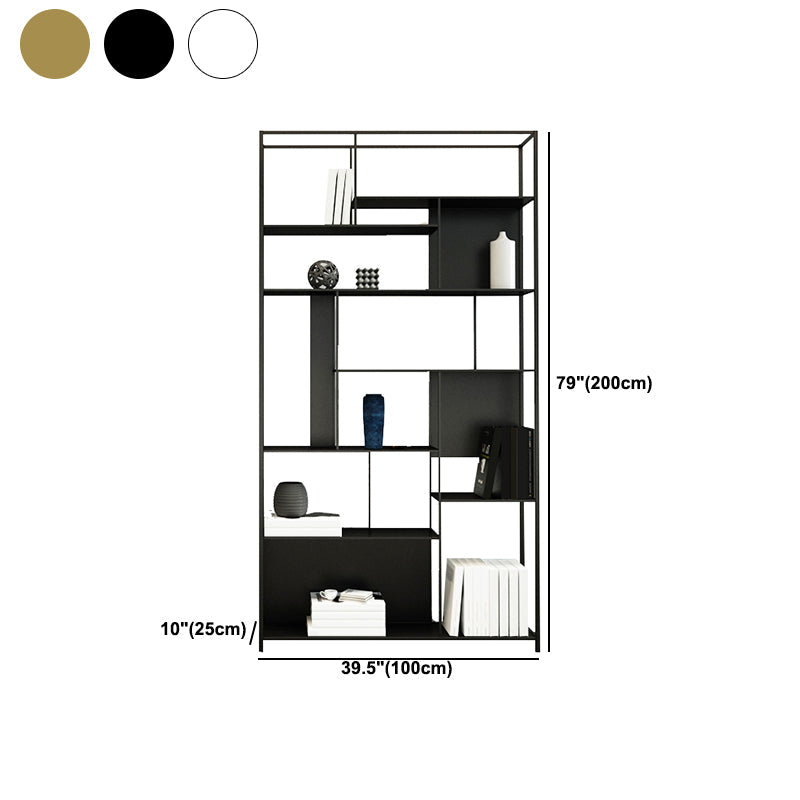 Industrial Open Rectangle Storage Bookshelf Home Office Etagere Bookcase Clearhalo 'Bookcases' 'furn' 'furn_bookcases' 'Furniture' 'Office Furniture' 5429309