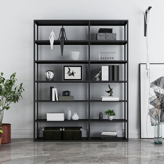 Rectangle Open Back Bookshelf Industrial Etagere Storage Bookcase
