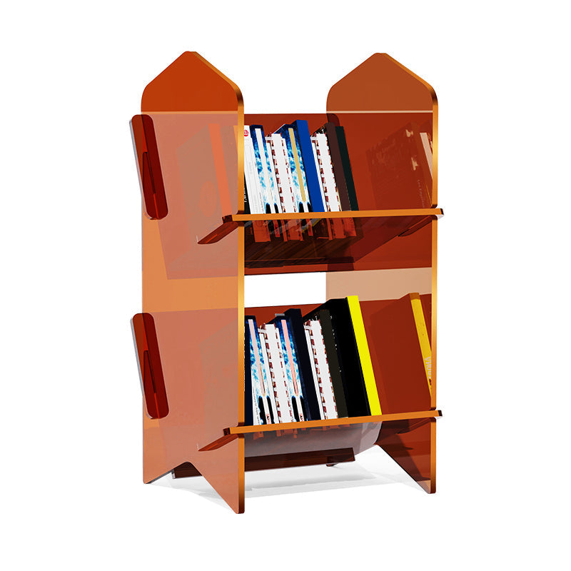 モダンなアクリル本棚、あらゆる部屋の幾何学的な本棚、12.5 "l x 10" w