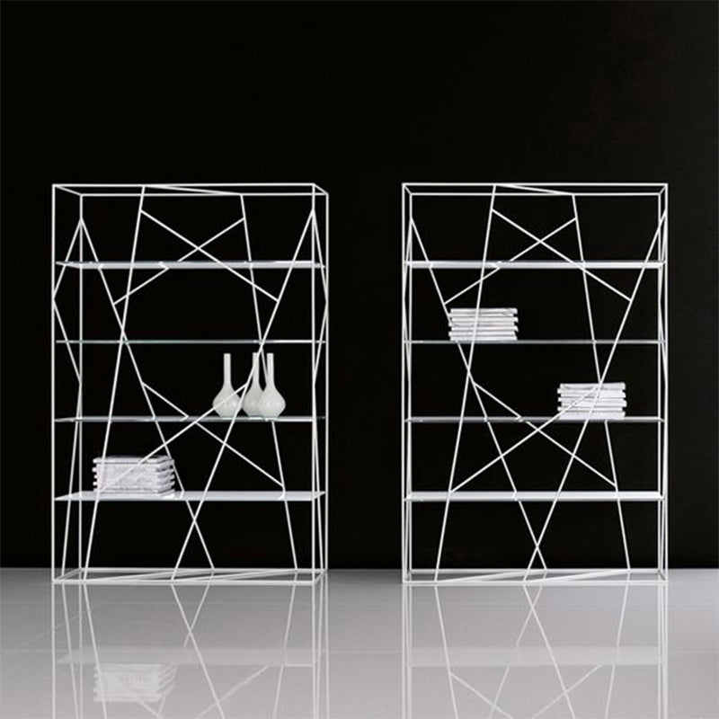 Metal Open Storage Bookshelf Industrial Rectangle Etagere Bookcase Clearhalo 'Bookcases' 'furn' 'furn_bookcases' 'Furniture' 'Office Furniture' 5429390