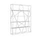Metal Open Storage Bookshelf Industrial Rectangle Etagere Bookcase White Clearhalo 'Bookcases' 'furn' 'furn_bookcases' 'Furniture' 'Office Furniture' 5429391