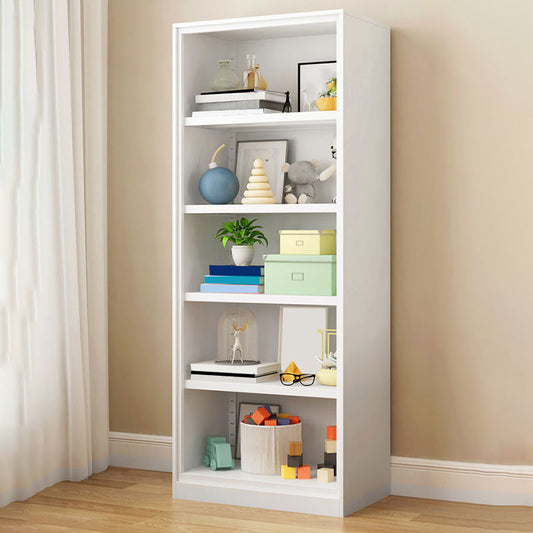 Closed Back Metal Bookshelf Modern Rectangle Storage Standard Bookshelf