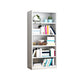 Closed Back Metal Bookshelf Modern Rectangle Storage Standard Bookshelf