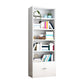 Closed Back Metal Bookshelf Modern Rectangle Storage Standard Bookshelf