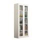 Closed Back Metal Bookshelf Modern Rectangle Storage Standard Bookshelf