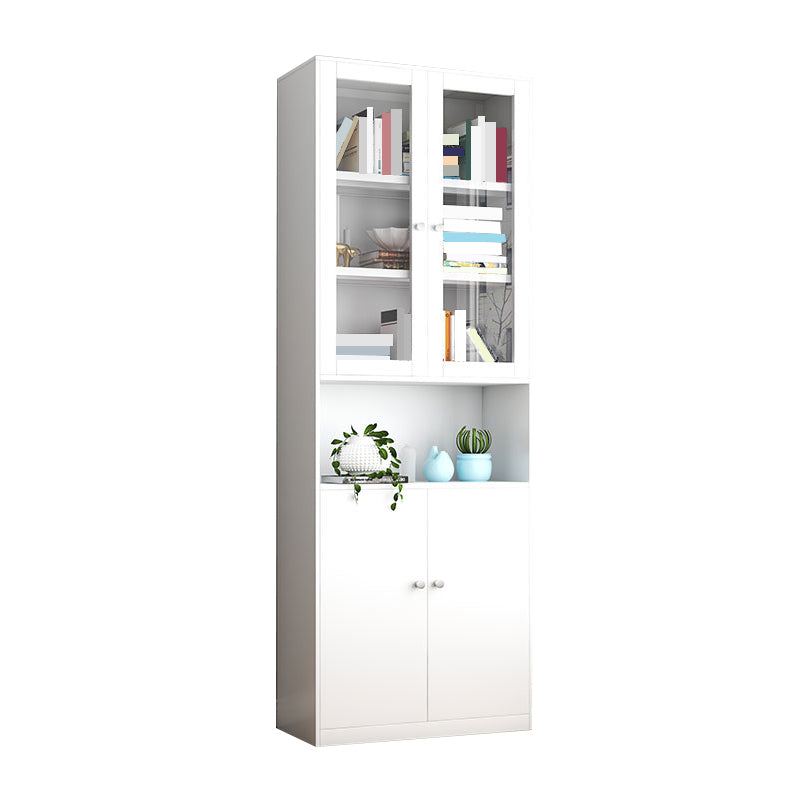 Closed Back Metal Bookshelf Modern Rectangle Storage Standard Bookshelf