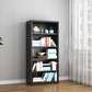 Closed Back Metal Bookshelf Modern Rectangle Storage Standard Bookshelf