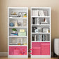 Closed Back Metal Bookshelf Modern Rectangle Storage Standard Bookshelf