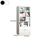 Closed Back Metal Bookshelf Modern Rectangle Storage Standard Bookshelf