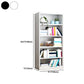 Closed Back Metal Bookshelf Modern Rectangle Storage Standard Bookshelf