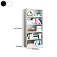 Closed Back Metal Bookshelf Modern Rectangle Storage Standard Bookshelf