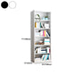 Closed Back Metal Bookshelf Modern Rectangle Storage Standard Bookshelf