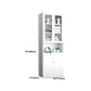 Closed Back Metal Bookshelf Modern Rectangle Storage Standard Bookshelf