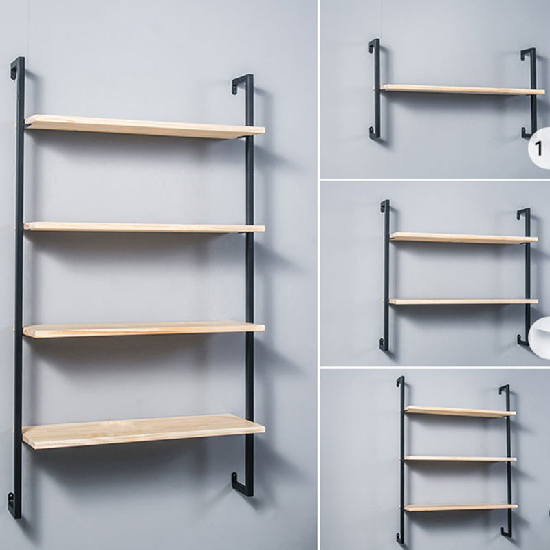 Estantería flotante de madera escandinava 9.8 "