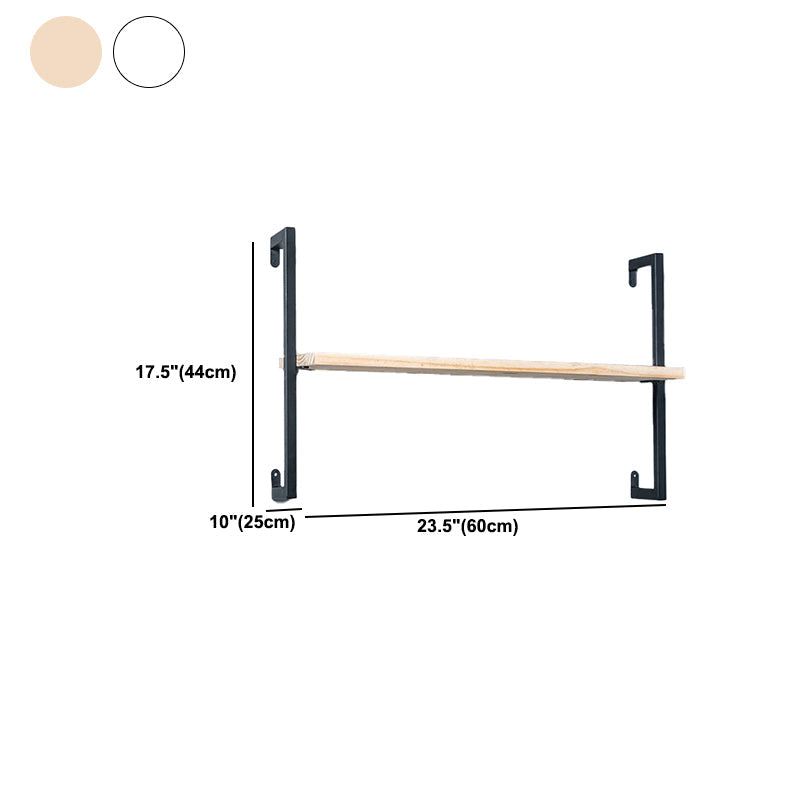 Estantería flotante de madera escandinava 9.8 "