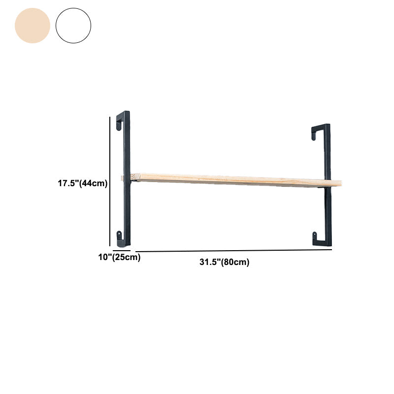 Estantería flotante de madera escandinava 9.8 "