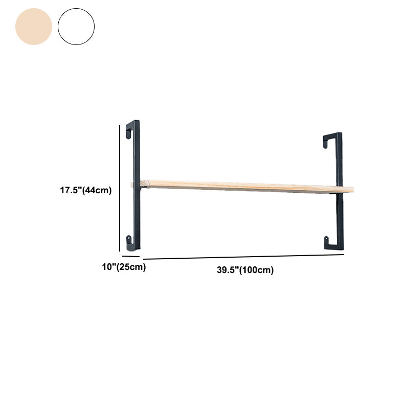 Estantería flotante de madera escandinava 9.8 "
