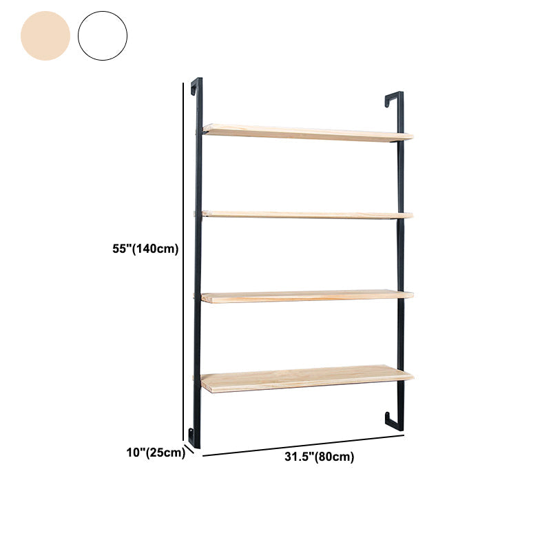 Estantería flotante de madera escandinava 9.8 "