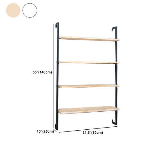 Scandinavian Wood Floating Bookshelf 9.8"Wide Home Book Shelf
