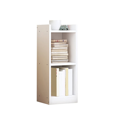 Engineer Wooden Bookcase Modern Home Living Room Corner Bookshelf 10.6"L x 9.4"W x 26.8"H White Clearhalo 'Bookcases' 'furn' 'furn_bookcases' 'Furniture' 'Office Furniture' 5429480