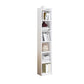 Engineer Wooden Bookcase Modern Home Living Room Corner Bookshelf 11.8"L x 9.4"W x 70.9"H White Clearhalo 'Bookcases' 'furn' 'furn_bookcases' 'Furniture' 'Office Furniture' 5429487
