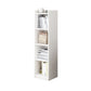 Engineer Wooden Bookcase Modern Home Living Room Corner Bookshelf 12.9"L x 11.8"W x 48.8"H White Clearhalo 'Bookcases' 'furn' 'furn_bookcases' 'Furniture' 'Office Furniture' 5429492