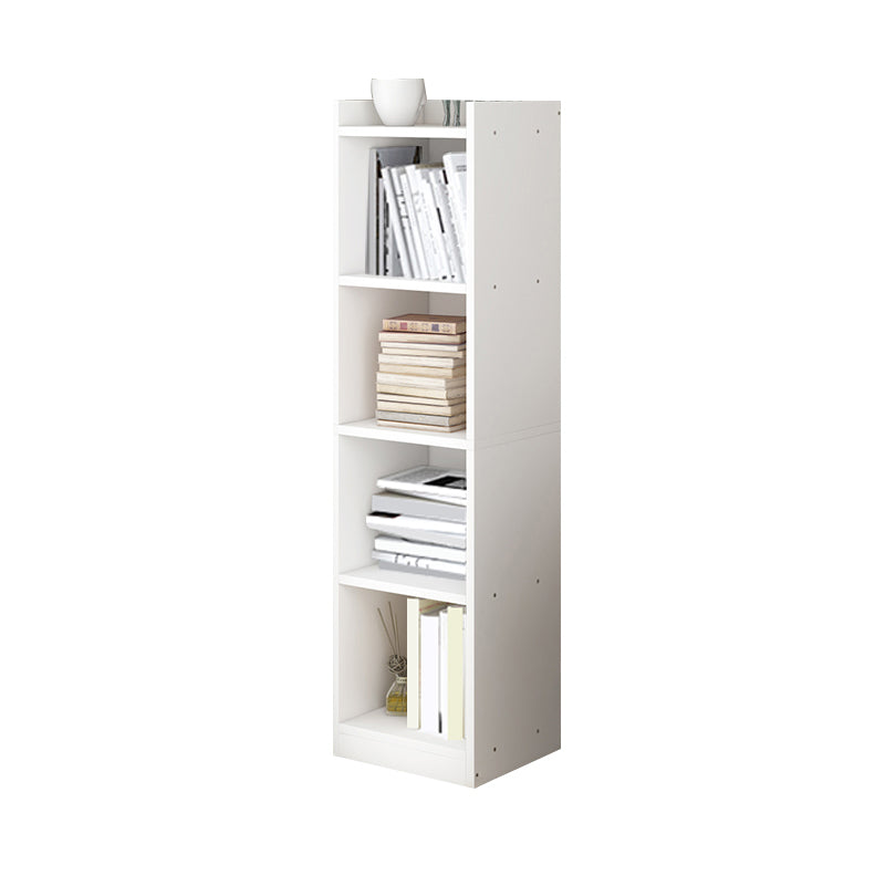 Engineer Wooden Bookcase Modern Home Living Room Corner Bookshelf 12.9"L x 11.8"W x 48.8"H White Clearhalo 'Bookcases' 'furn' 'furn_bookcases' 'Furniture' 'Office Furniture' 5429492