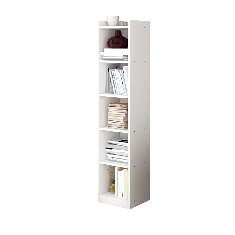 Engineer Wooden Bookcase Modern Home Living Room Corner Bookshelf 12.9"L x 11.8"W x 59.8"H White Clearhalo 'Bookcases' 'furn' 'furn_bookcases' 'Furniture' 'Office Furniture' 5429494