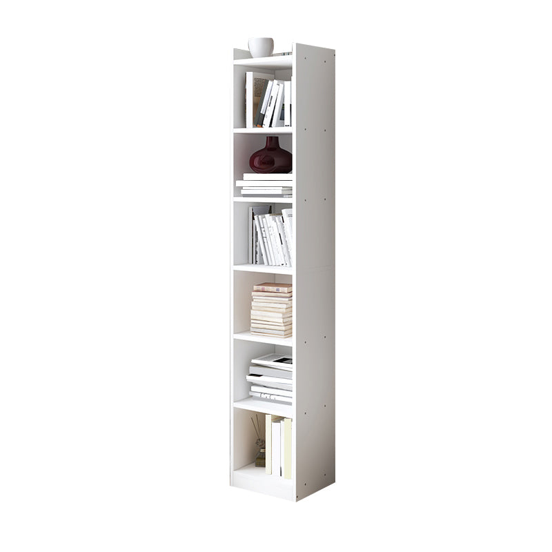 Engineer Wooden Bookcase Modern Home Living Room Corner Bookshelf 12.9"L x 11.8"W x 70.9"H White Clearhalo 'Bookcases' 'furn' 'furn_bookcases' 'Furniture' 'Office Furniture' 5429496