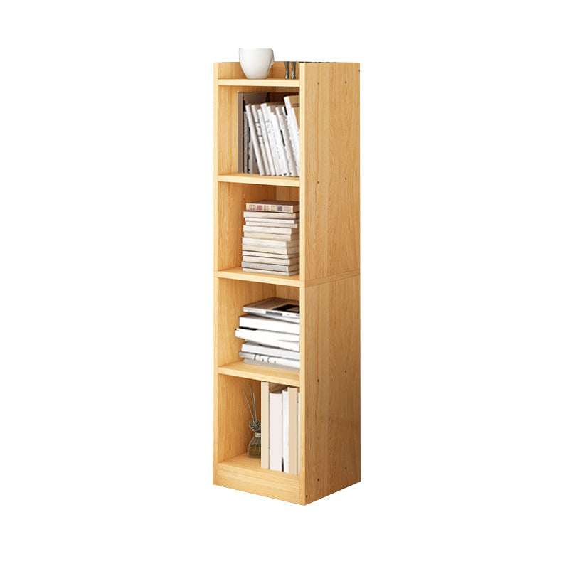 Engineer Wooden Bookcase Modern Home Living Room Corner Bookshelf 12.9"L x 11.8"W x 48.8"H Natural Clearhalo 'Bookcases' 'furn' 'furn_bookcases' 'Furniture' 'Office Furniture' 5429501