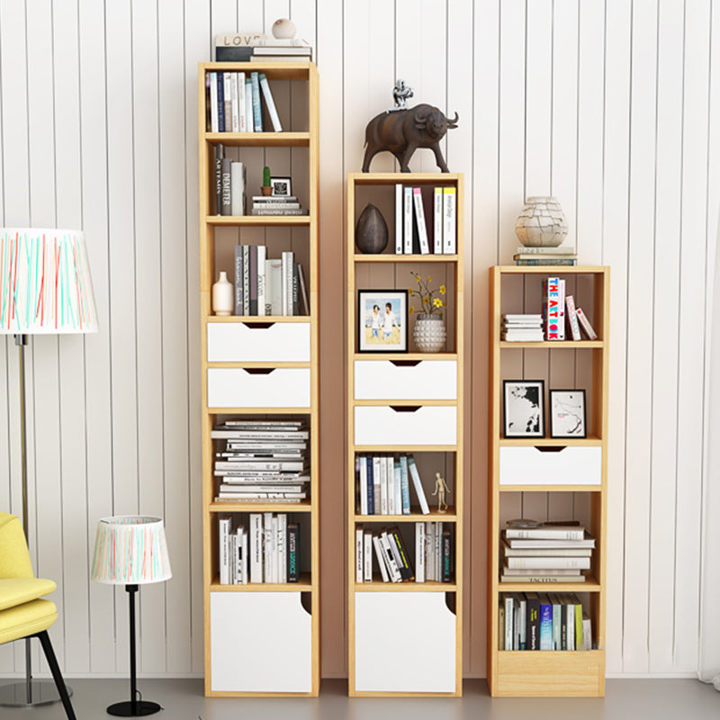 Engineer Wooden Bookcase Modern Home Living Room Corner Bookshelf ...