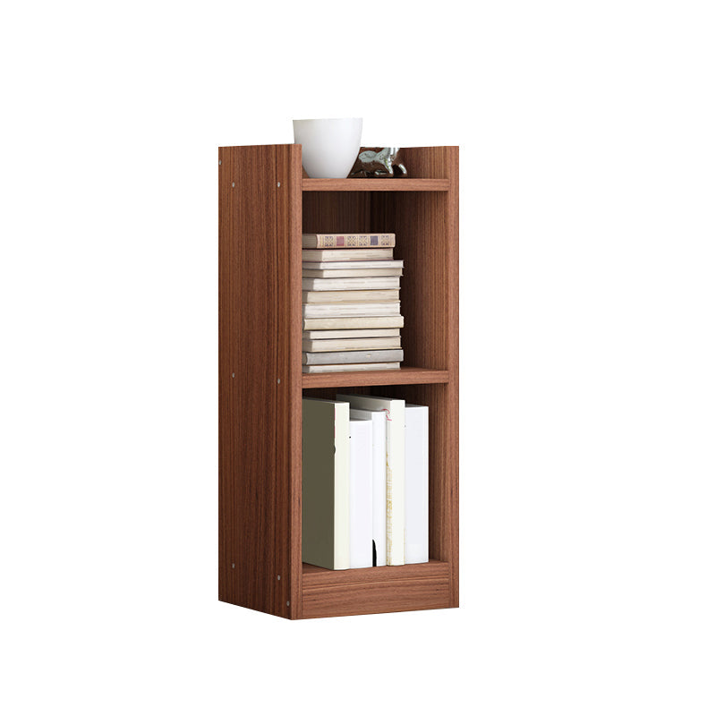Engineer Wooden Bookcase Modern Home Living Room Corner Bookshelf 10.6"L x 9.4"W x 26.8"H Walnut Clearhalo 'Bookcases' 'furn' 'furn_bookcases' 'Furniture' 'Office Furniture' 5429508
