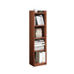 Engineer Wooden Bookcase Modern Home Living Room Corner Bookshelf 11.8"L x 9.4"W x 48.8"H Walnut Clearhalo 'Bookcases' 'furn' 'furn_bookcases' 'Furniture' 'Office Furniture' 5429510