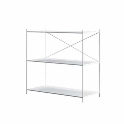 Libreria di archiviazione aperta rettangolo in metallo industriale