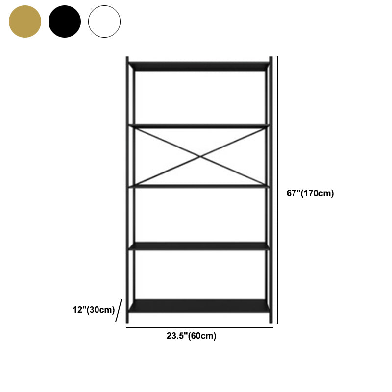 Libreria di archiviazione aperta rettangolo in metallo industriale