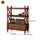 Nordic Wooden Open Back Bookshelf Etagere Bookshelf with Drawers Clearhalo 'Bookcases' 'furn' 'furn_bookcases' 'Furniture' 'Office Furniture' 5429622