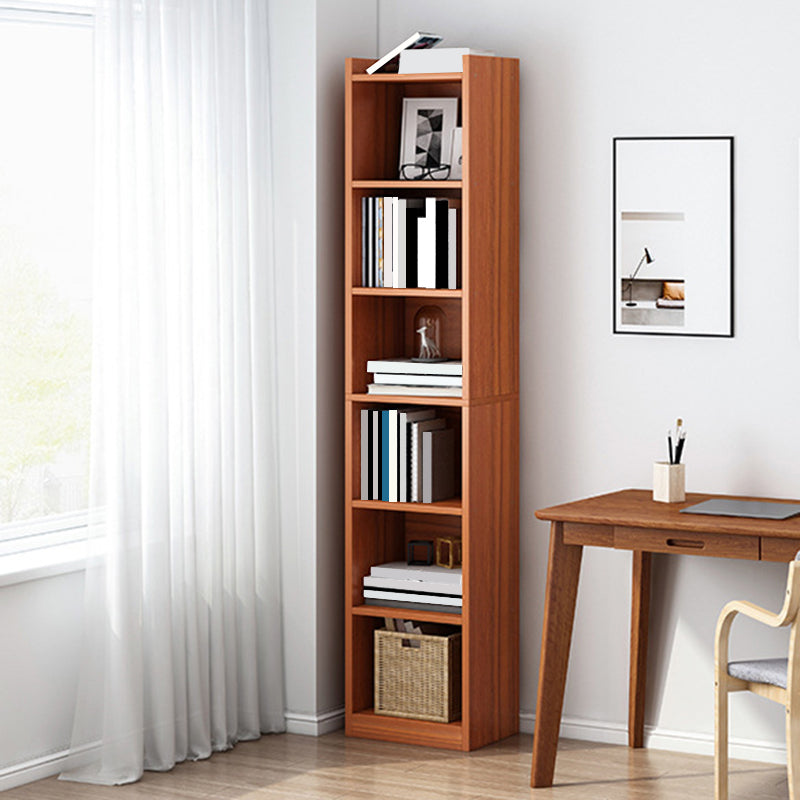 Closed Wood Bookcase Modern Minimalist Home Living Room Corner Bookshelf Clearhalo 'Bookcases' 'furn' 'furn_bookcases' 'Furniture' 'Office Furniture' 5429632