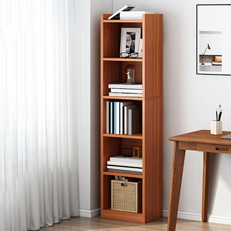 Closed Wood Bookcase Modern Minimalist Home Living Room Corner Bookshelf Clearhalo 'Bookcases' 'furn' 'furn_bookcases' 'Furniture' 'Office Furniture' 5429636