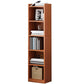 Closed Wood Bookcase Modern Minimalist Home Living Room Corner Bookshelf 11.8"L x 9.4"W x 59.8"H Walnut Clearhalo 'Bookcases' 'furn' 'furn_bookcases' 'Furniture' 'Office Furniture' 5429643