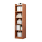 Closed Wood Bookcase Modern Minimalist Home Living Room Corner Bookshelf 12.9"L x 11.8"W x 59.8"H Walnut Clearhalo 'Bookcases' 'furn' 'furn_bookcases' 'Furniture' 'Office Furniture' 5429648