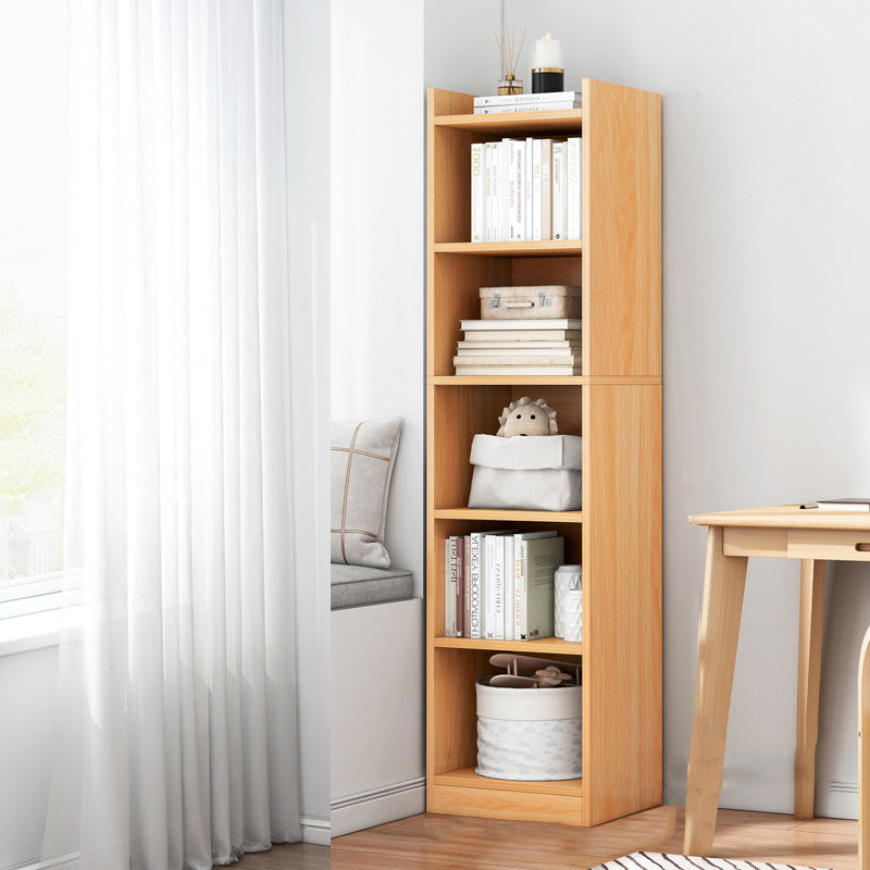 Closed Wood Bookcase Modern Minimalist Home Living Room Corner Bookshelf Clearhalo 'Bookcases' 'furn' 'furn_bookcases' 'Furniture' 'Office Furniture' 5429649