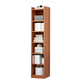Closed Wood Bookcase Modern Minimalist Home Living Room Corner Bookshelf 12.9"L x 11.8"W x 70.9"H Walnut Clearhalo 'Bookcases' 'furn' 'furn_bookcases' 'Furniture' 'Office Furniture' 5429650