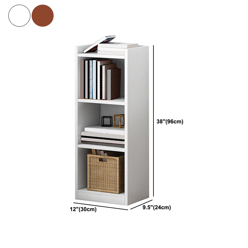 Closed Wood Bookcase Modern Minimalist Home Living Room Corner Bookshelf Clearhalo 'Bookcases' 'furn' 'furn_bookcases' 'Furniture' 'Office Furniture' 5429662