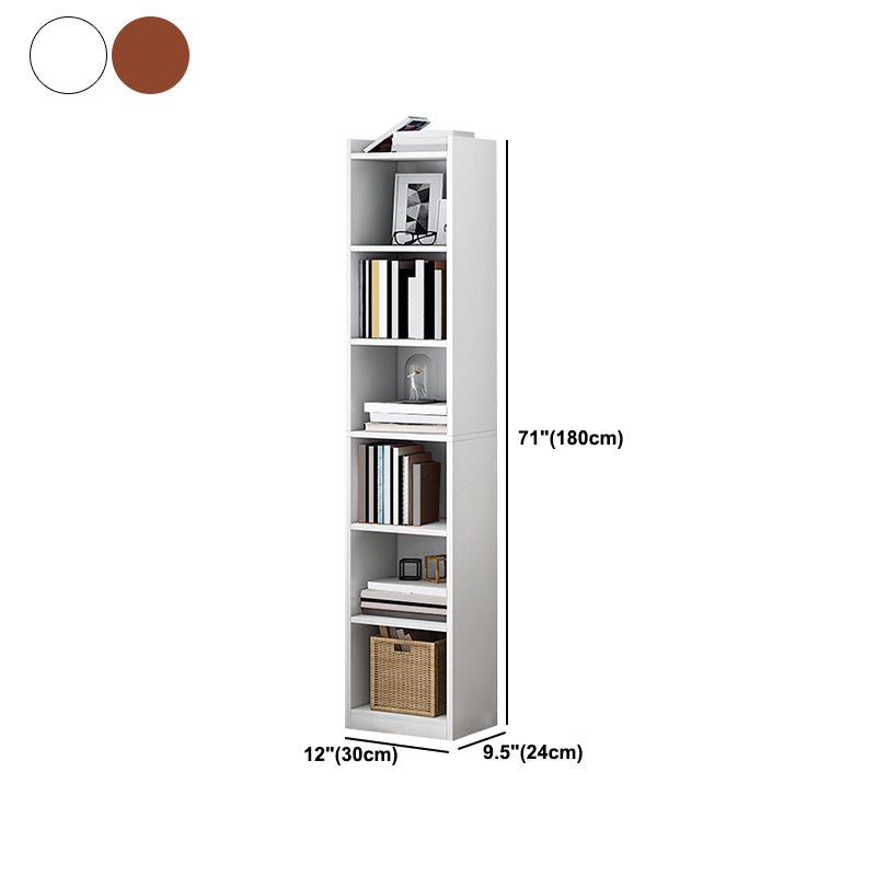 Closed Wood Bookcase Modern Minimalist Home Living Room Corner Bookshelf Clearhalo 'Bookcases' 'furn' 'furn_bookcases' 'Furniture' 'Office Furniture' 5429665